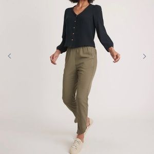Marine Layer Allison Pant in Dusty Olive